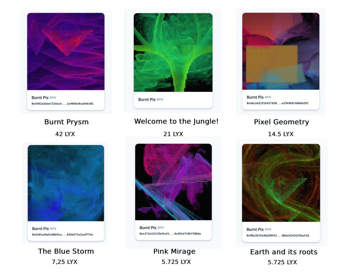 JeanCavallera's tweet image. I am putting 6 x new BurntPix for sale on @_universalpage 🖼️🎆🎇

Curated to explore the theme of &quot;Blockchain and its Cryptographic Primitives&quot; through digital art.

Seeds carefully found and refined to the core tech like &quot;blocks&quot;, &quot;consensus&quot;, &quot;p2p networks&quot; or &quot;roots&quot;

👇🏻🧵