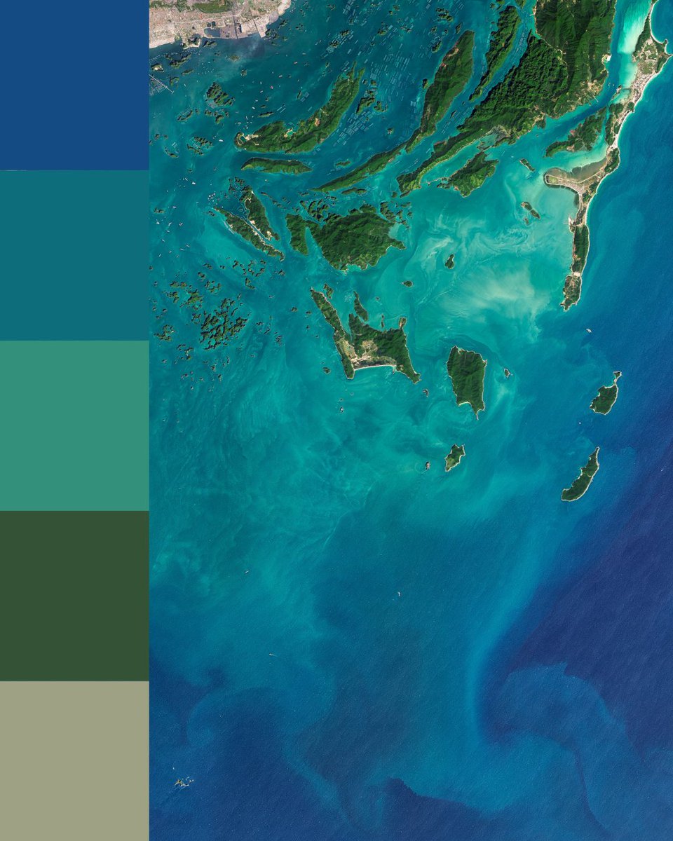 NASAEarth's tweet image. Earth has some inspo for #NYFW!
Whether you prefer swirling ocean blues, warm desert tones, frigid whites of the poles, or calming greenery, Earth is a fantastic muse. Which color palette is your favorite? 🎨