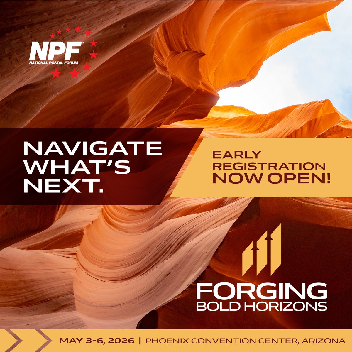 Experience #NPF2026 where #USPS leadership, industry innovators, &amp; solution providers converge. From expert-led workshops to an expansive Expo floor, your route to insight, efficiency, &amp; connection starts here. Early registration unlocks exclusive savings. bit.ly/467HVsh