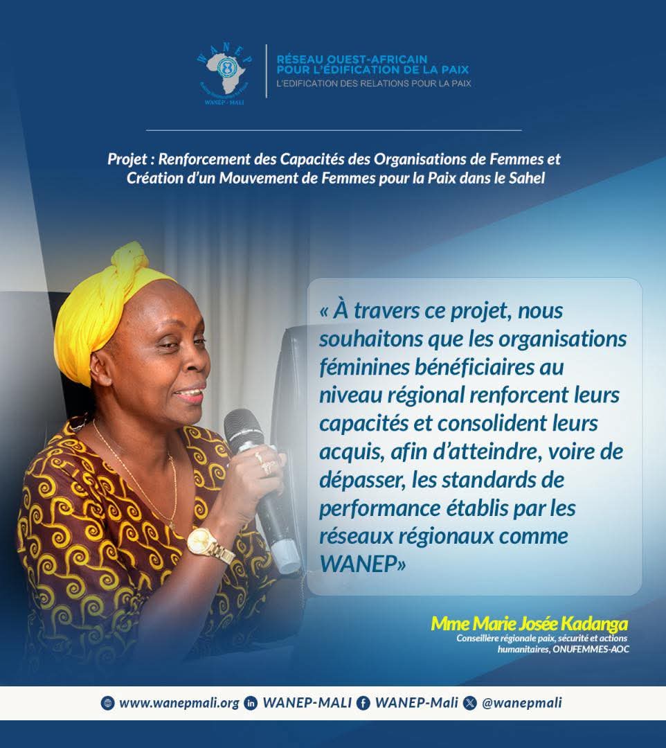 🔵Bon début de semaine🕊️
 Lors de la session régionale de plaidoyer stratégique &amp;leadership, les femmes leaders du Sahel réaffirment leur engagement pour la paix, l’inclusion &amp;le renforcement des capacités.
Une nouvelle semaine porteuse d’ESPOIR &amp;d’action collective.
<a href="/ONUFemmes/">ONU Femmes</a>