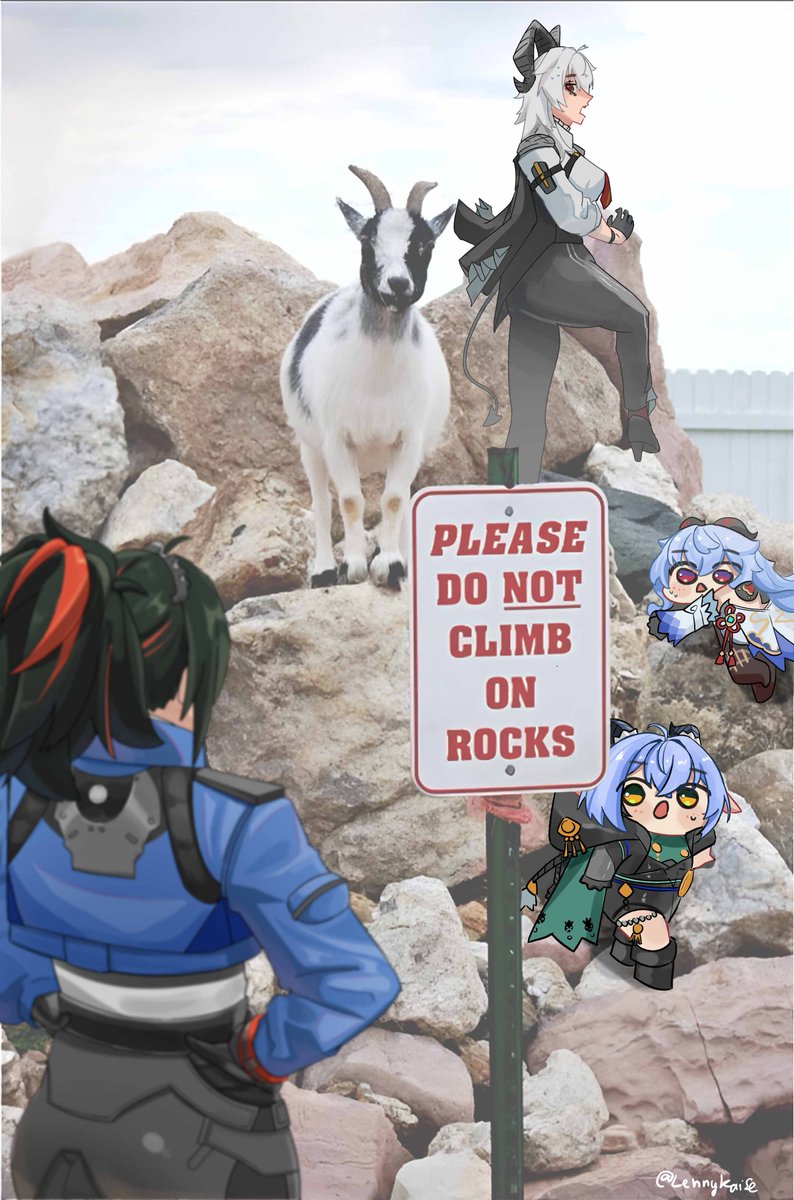 Goats (3) 🐐🐐🐐
#ZhuYuan #Zani #Ganyu #Lucia