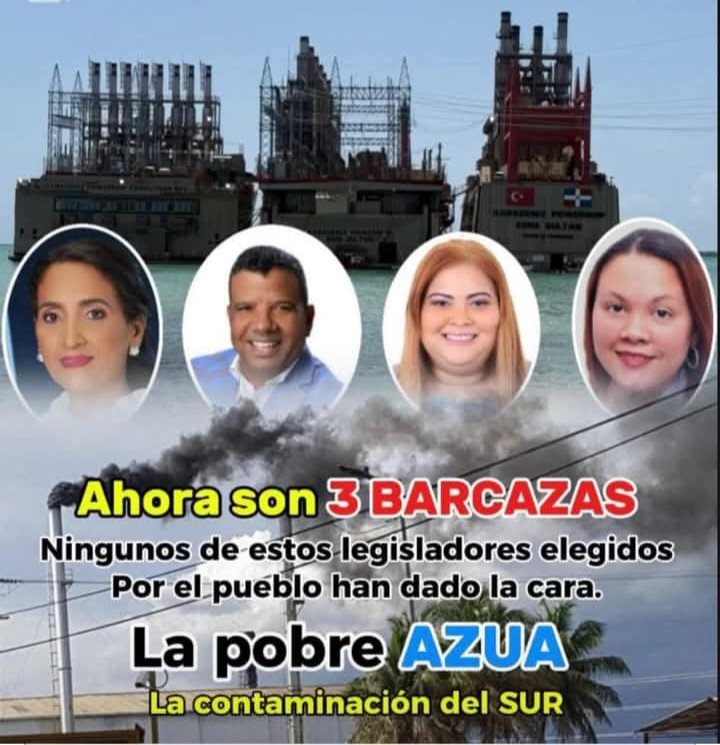 Los principales responsables de la contaminación en la provincia de Azua guardan un silencio cómplice. No han tenido el valor de decir ni esta boca es mía.

#Azua redsocialcodi.com <a href="/TodosJuntosSom1/">todosjuntossomosuno@gmail.com</a> ante de llegar las tres carabelas al muelle de Puerto viejo los municipes de