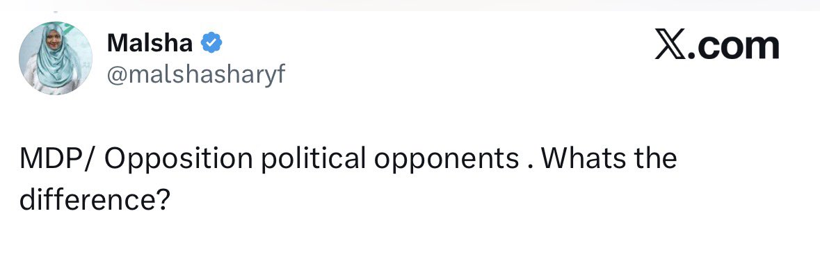 Maldivians don’t know what “bipartisan” is
