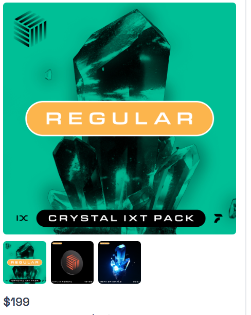 Aek007Chon's tweet photo. Crystal IXT Pack Regular
https://t.co/bSWjeOU63Z

#Planetix  #IXT https://t.co/tTJnp08ZDd