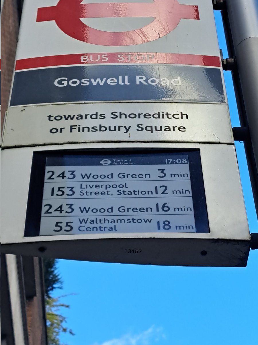 Theory and reality. Bus 55 is meant to come every 6-9mins, but it runs every 18! <a href="/TfL/">TfL</a> #tfllies Not to mention no schedule for 243 bus cos they had to hang their outrageous 'how to use bus' instructions. One wasn't enough,  they had to put 3!