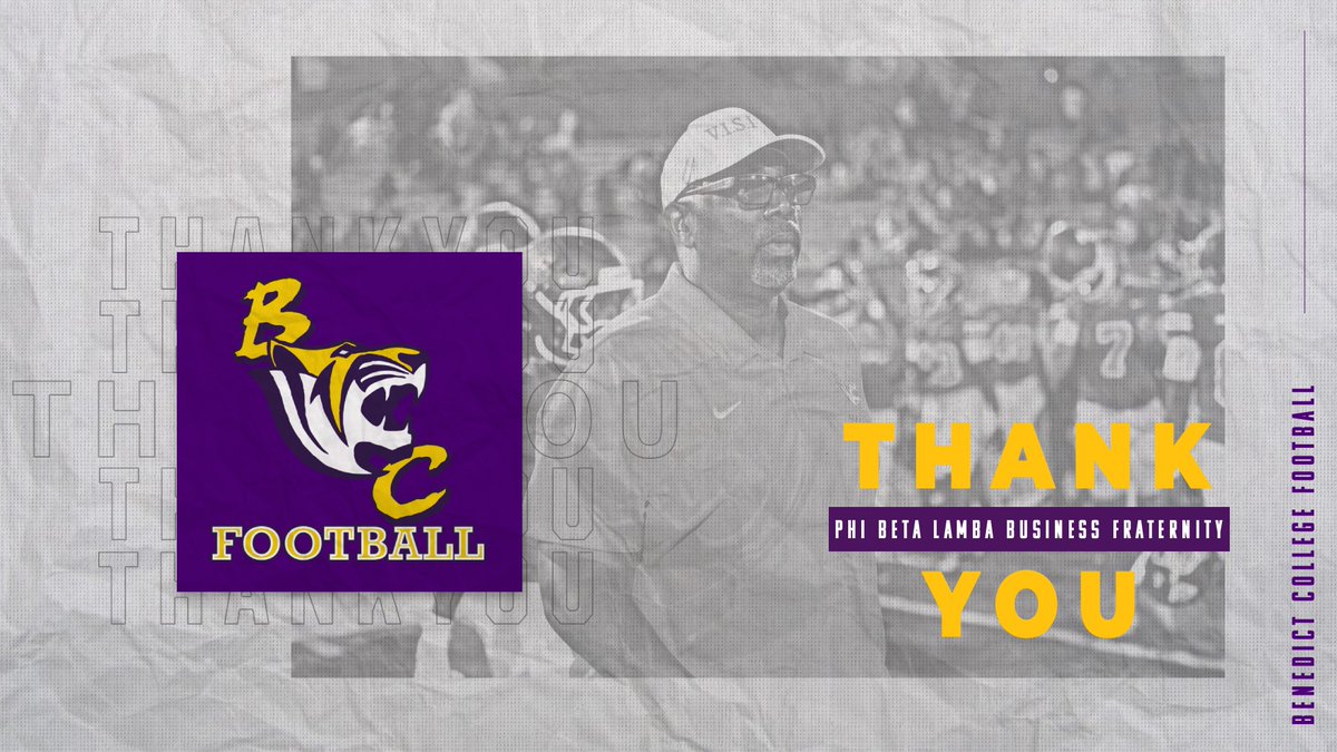 💜💛 Big shoutout to the Phi Beta Lambda Business Fraternity, Inc. for holding us down with snacks on our trip to Ohio! 🏈 Your support means everything to the Benedict College Football family. Thank you for keeping the Tigers fueled and ready to go! 🐅

#Vision | #TheBestOfBC