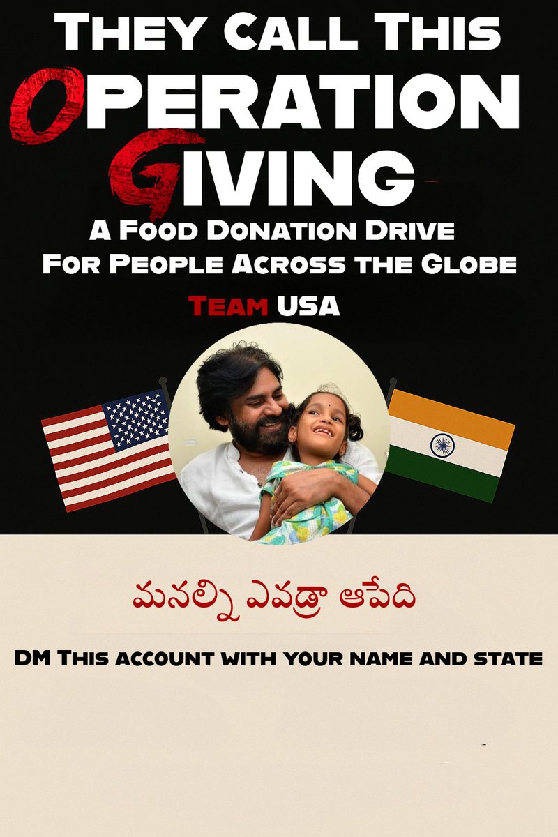 rikky_og's tweet photo. This Sept, let’s celebrate #OG bigger than ever

Not just in theaters, but with #OperationGiving ❤️ Goal: 1 food drive in every U.S. state 🇺🇸 &amp; fans in India, pls participate to extend the message 🇮🇳 

Let’s make Chief Kalyan proud &amp; bleed OG fever✊🏽DM for details! #TheyCallHimOG https://t.co/eh9nEaqfHq