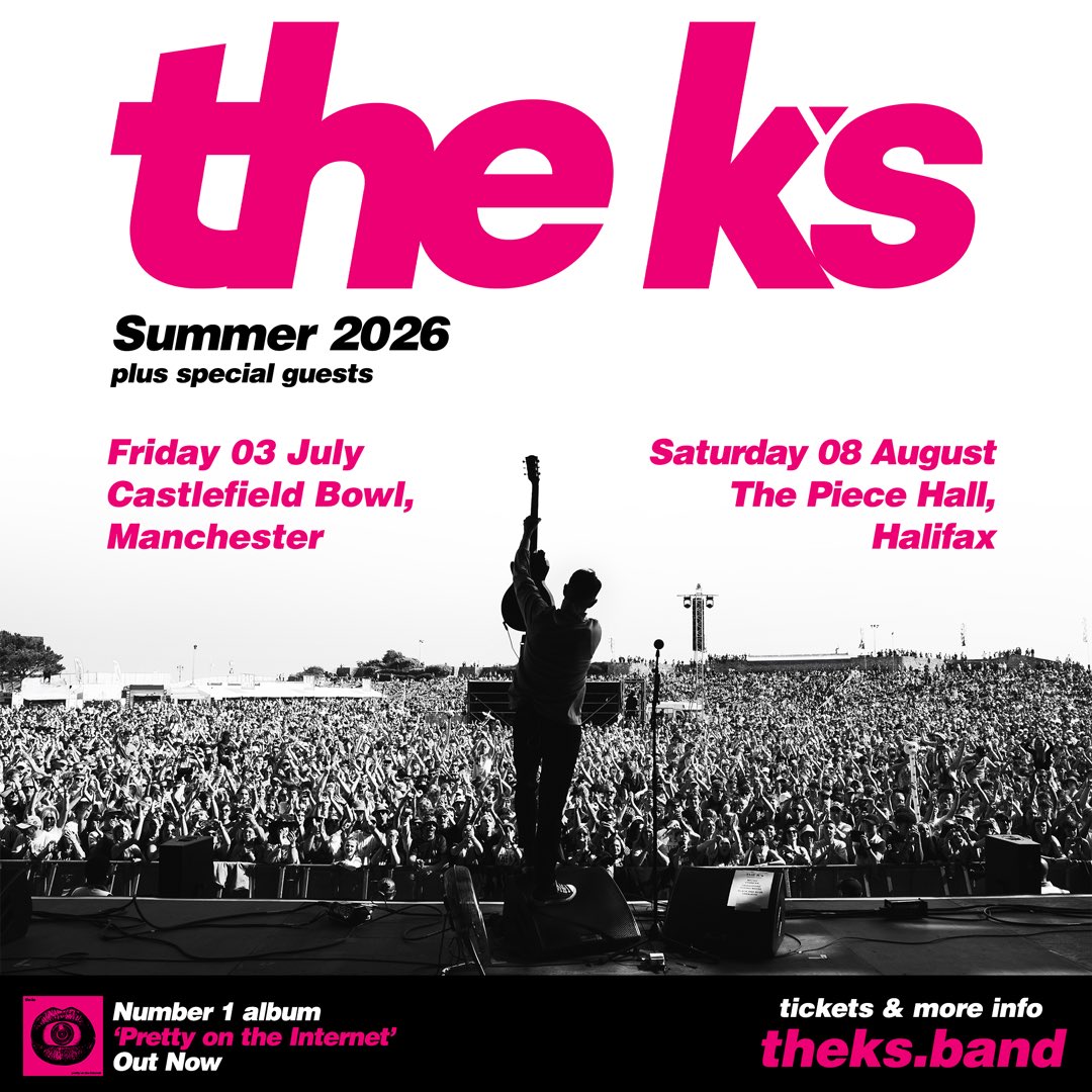 THE K'S (@theksuk) on Twitter photo We are absolutely BUZZING to announce our biggest ever headline show to date at Castlefield Bowl, Manchester on 03.07.26 as well as a huge headline show <a href="/ThePieceHall/">The Piece Hall</a> , Halifax on 08.08.26!Tickets for both shows will be on general sale this Friday 19th September 2025 at 9.30am 🩷 We are absolutely BUZZING to announce our biggest ever headline show to date at Castlefield Bowl, Manchester on 03.07.26 as well as a huge headline show <a href="/ThePieceHall/">The Piece Hall</a> , Halifax on 08.08.26!Tickets for both shows will be on general sale this Friday 19th September 2025 at 9.30am 🩷