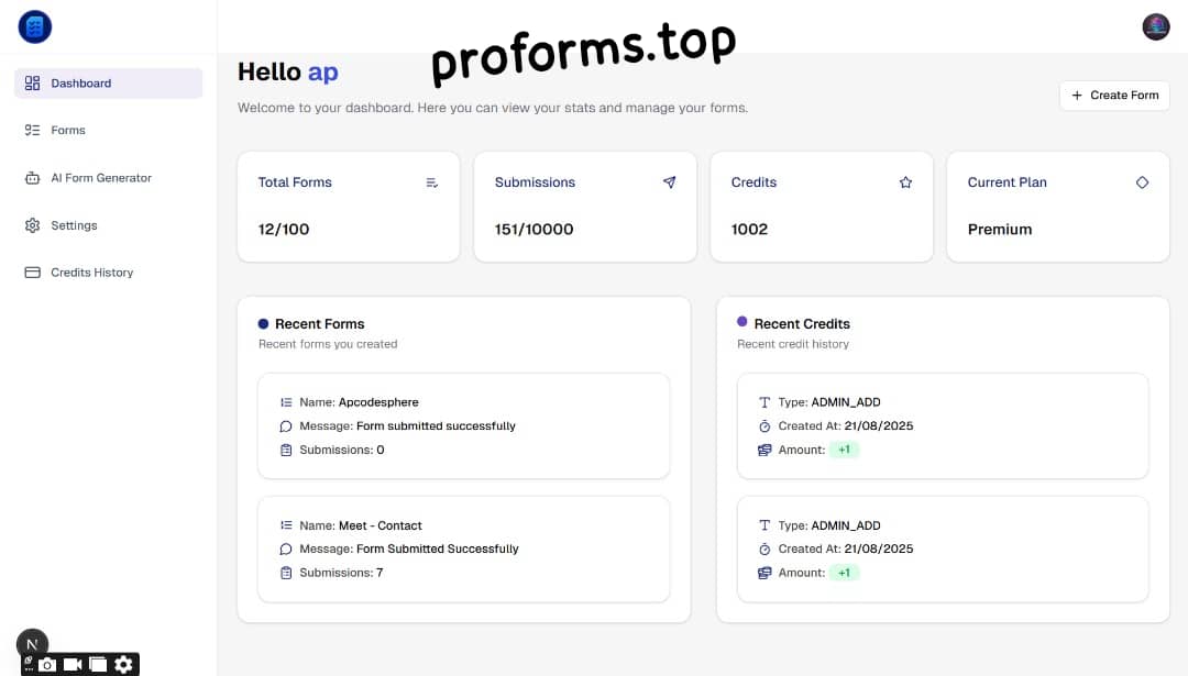 <a href="/averycode/">Avery</a> Yay 😊 
Use proforms by the way
To receive instant email notifications for your web forms