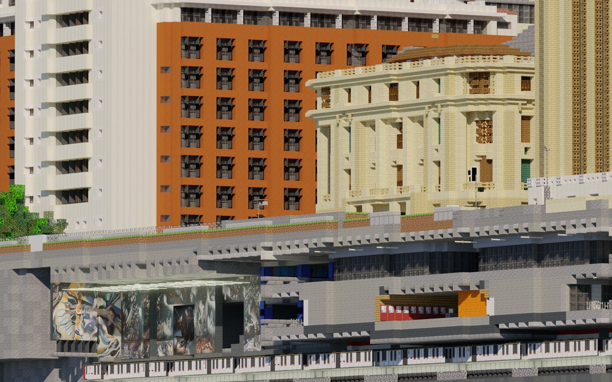 bte_chile's tweet photo. Feliz 50° aniversario @metrodesantiago ❤️🚇

Les dejamos imágenes de la estación U. Chile recreada en nuestro servidor de Minecraft, a la que le incorporamos los murales de Mario Toral con motivo de los 50 años 🎁🎉 https://t.co/k6O5sVwoeA