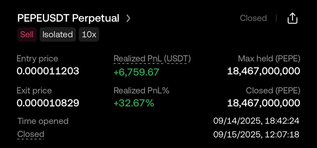 Sizlerin gözü önünde açtığım pepis short işlemindeki kazancı sizlere dağıtılacağım! 
Beğen, rt yap, telegrama katıl 👇 

t.me/trendkriptoo

Yorumlara trc veya iban bırakın 🤝