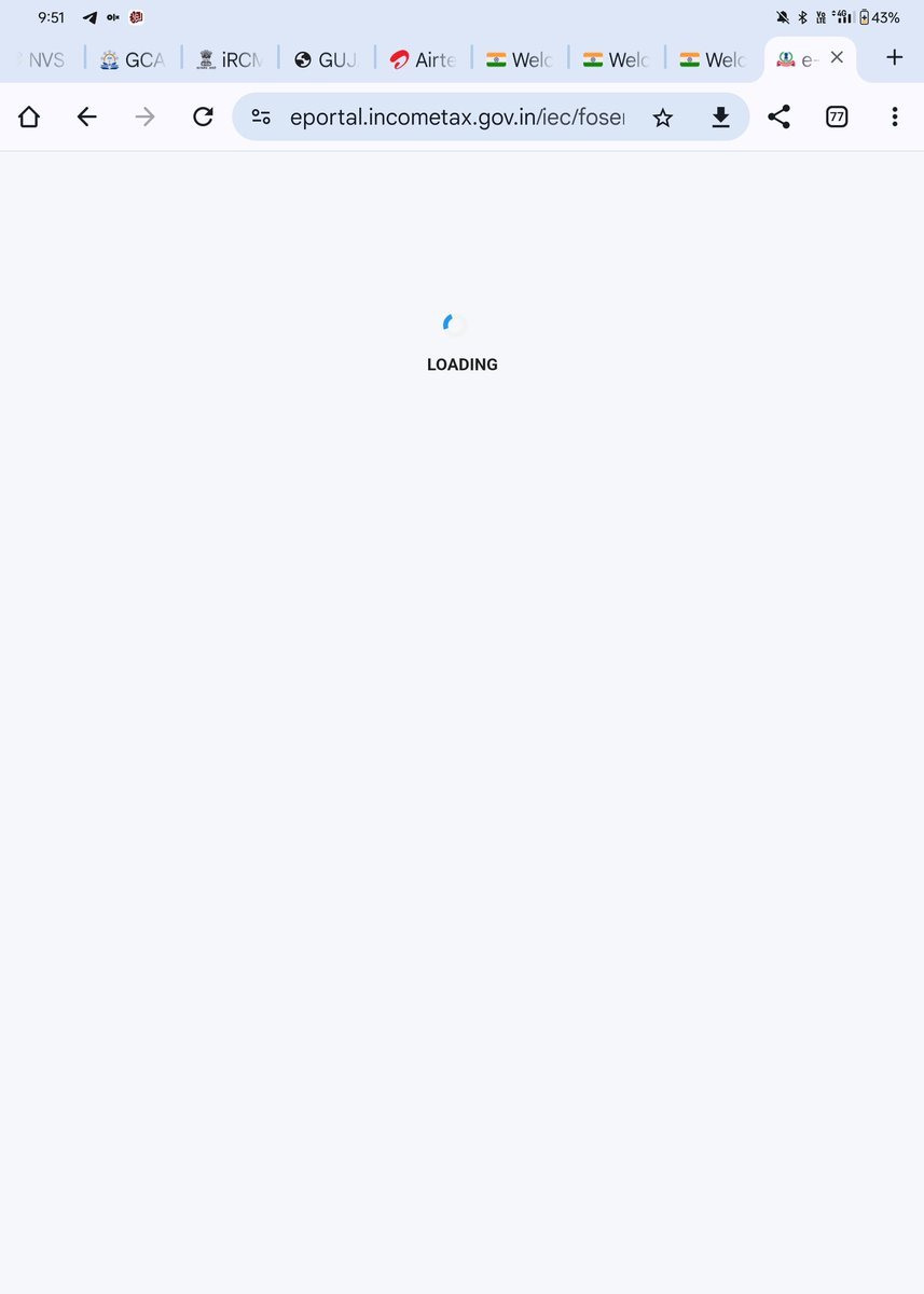 NaranAsal's tweet photo. #ITR site is loading from half and hour, @IncomeTaxIndia
should extend the due date. 
#extendduedateimmediately
#Extend_Due_Date_Immediately 
#Extend_due_date_now 
#ExtendAuditDueDate https://t.co/44eDN0AXQL