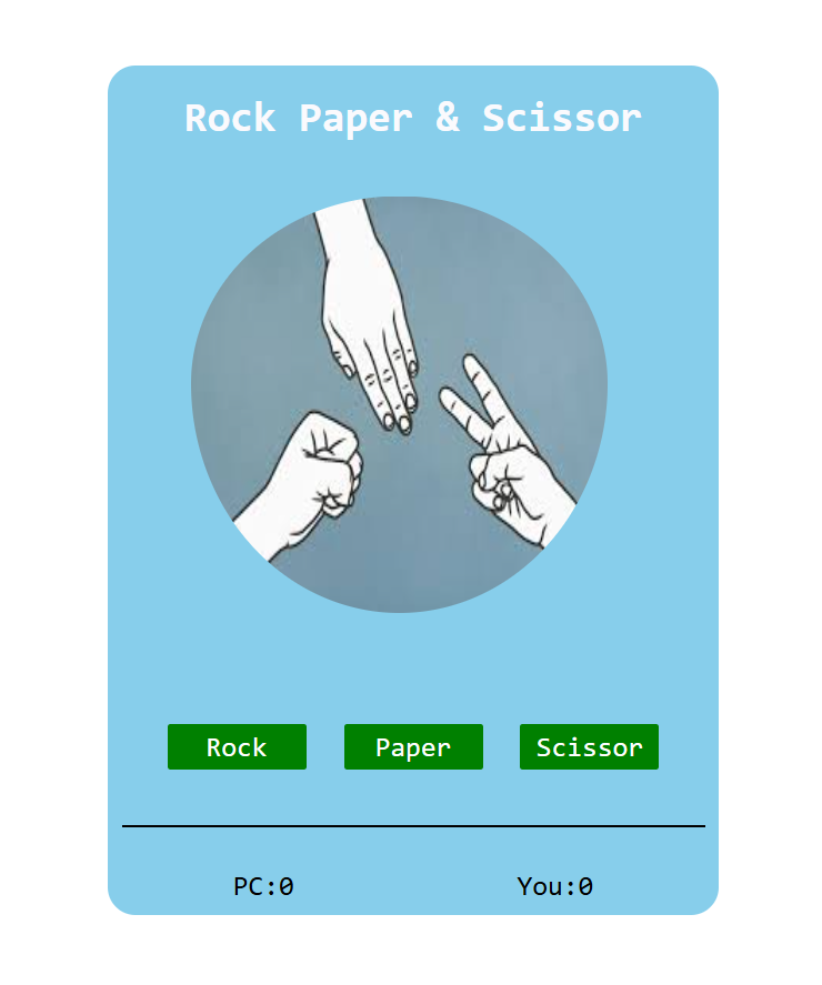 Puzzan21's tweet image. &quot;Built a Rock, Paper, Scissors showdown in JavaScript!  Who will win: you or the code? #Programming #FunProjects&quot;