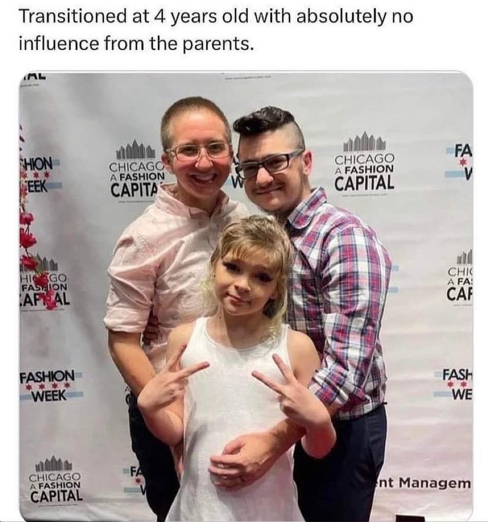 jamespyles's tweet image. This kid was said to have spontaneously 1st expressed &quot;her&quot; #gender preference at below age 3 &amp;amp; #transitioned at 4. As a Dad &amp;amp; Grandpa, I can tell you for a fact kids don&apos;t have enough gender awareness to know or care at that age. #Adults are doing this for their gratification
