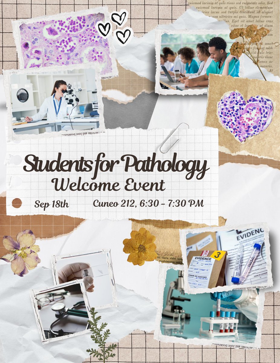 Luc4Pathology's tweet photo. We are excited to host our first event of the new school year! Come and join us to learn about what events and opportunities we have brewing and make a vision board to help fuel your future in pathology!
#luc #pathology #students4pathology https://t.co/KSectujTwj