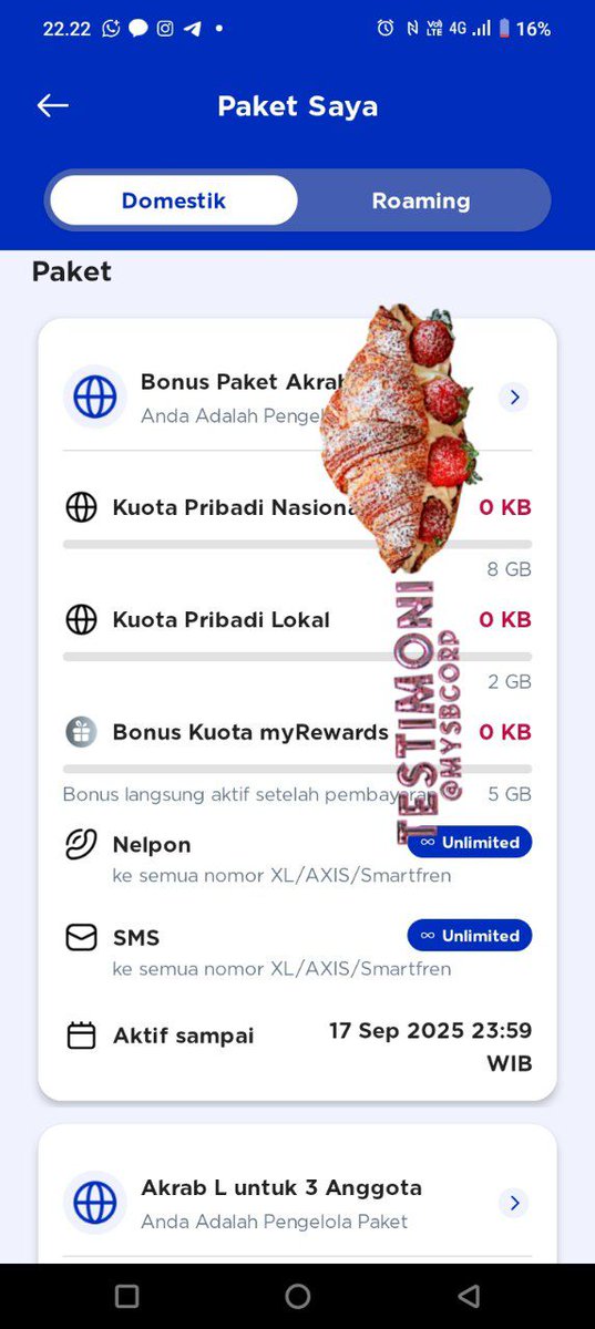 WTS XL AKRAB L 75 GB HARGA 60K (aktif malam ini, 15 Sep jam 00.00) 

✨ kuota bersama 35gb
✨ kuota rewards 5gb
✨ kuota nasional &amp; lokal menyesuaikan area (aku area 2 dpt 10 gb total)

tags. kuota xl axis 
#zonaba #zonajajan #zonauang #zonabu