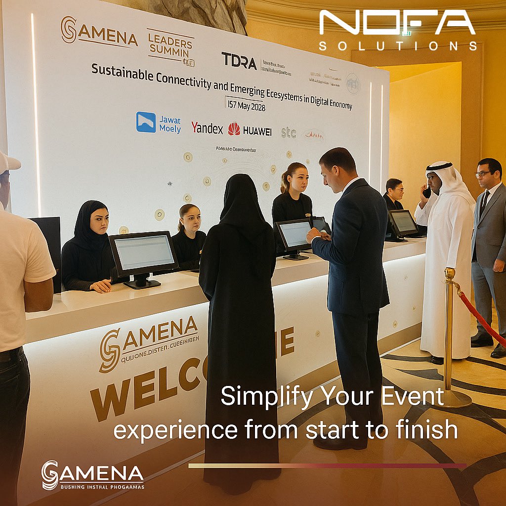 NofaSolutions's tweet photo. Elevate every event with smart and seamless registration solutions.
From exhibitions to roundtables, we handle the crowd — you focus on the show.

📍 Dubai | Serving UAE &amp; KSA
📞 0565240044
🌐 https://t.co/wfZ8R950ix

✨ Your event, our precision. 

#EventRegistration #DubaiEvent https://t.co/bWbdWm8a5w