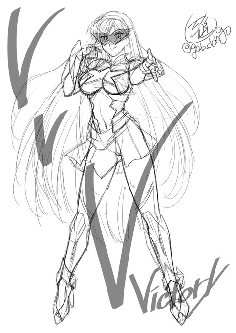 仮面ヴィクトリー描いた。 