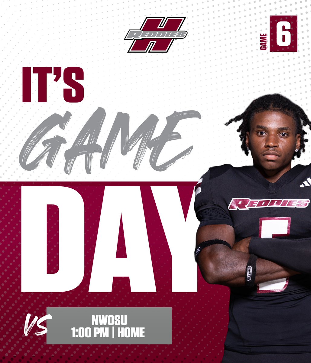 ReddiesFB's tweet image. All in. All day. Every play. 🔥
🆚 Northwestern Oklahoma State University
📍 Arkadelphia, AR
🕙 1:00 PM CST
🏟️ Carpenter-Haygood Stadium
🔗 HSUsports.com/coverage
#NoMereBeast | #CodeRed