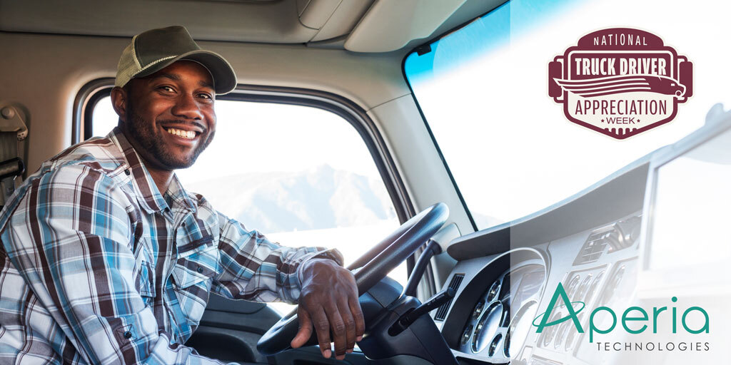 AperiaTech's tweet image. Happy National Driver Appreciation Week! We extend our heartfelt gratitude to the incredible truck drivers who keep our economy moving. Your dedication and hard work on the road are truly appreciated. Thank you for all that you do! 
#DriverAppreciationWeek #AperiaTechnologies