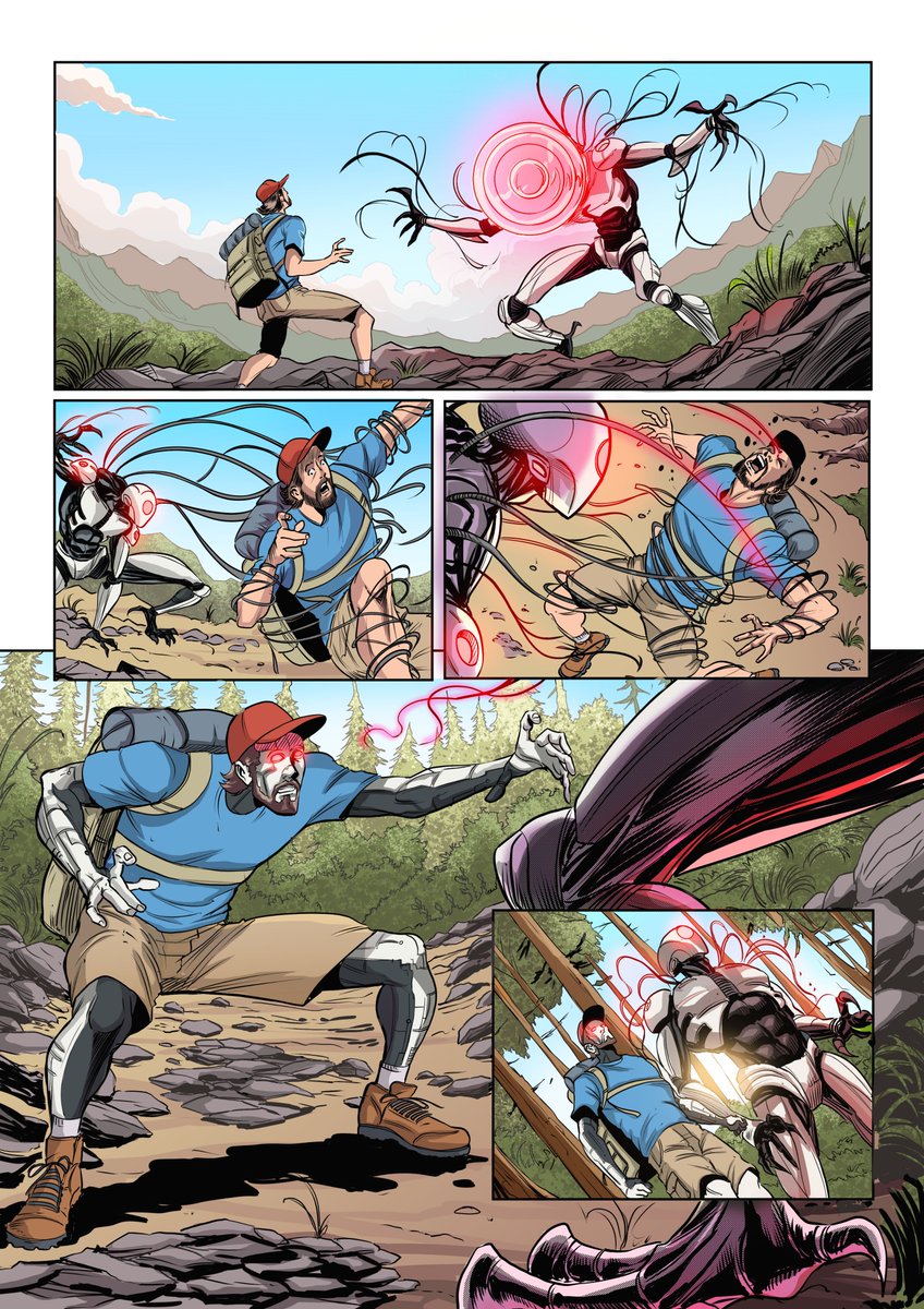 Here's the second page of Cosmo Girl #2 fully colored! Coming soon to Kickstarter!

SIGN UP: kickstarter.com/projects/risin…