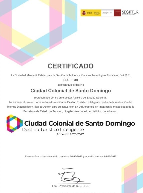 Ciudad Colonial de Santo Domingo, Rep. Dominicana, se une a la Red de Destinos Inteligentes -DTI- bit.ly/46BD4Qa <a href="/DavidColladoM/">David Collado</a> <a href="/TurismoRD/">Ministerio de Turismo RD</a> <a href="/el_BID/">Banco Interamericano de Desarrollo</a> <a href="/tuccolonialrd/">Tu Ciudad Colonial</a> <a href="/CiudadColoniaRD/">Ciudad Colonial RD</a> <a href="/AlcaldiaDN/">Alcaldía DN</a> <a href="/CarolinaMejiaG/">CarolinaMejiaG</a> <a href="/Red_DTI/">RedDTIturismo</a> <a href="/SEGITTUR/">SEGITTUR</a> <a href="/FelixReynaE/">Felix Reyna</a> <a href="/ALBERTOCAMINERO/">Alberto Caminero,director Prensa del Presidemte RD</a> <a href="/PresidenciaRD/">Presidencia de la República Dominicana</a>