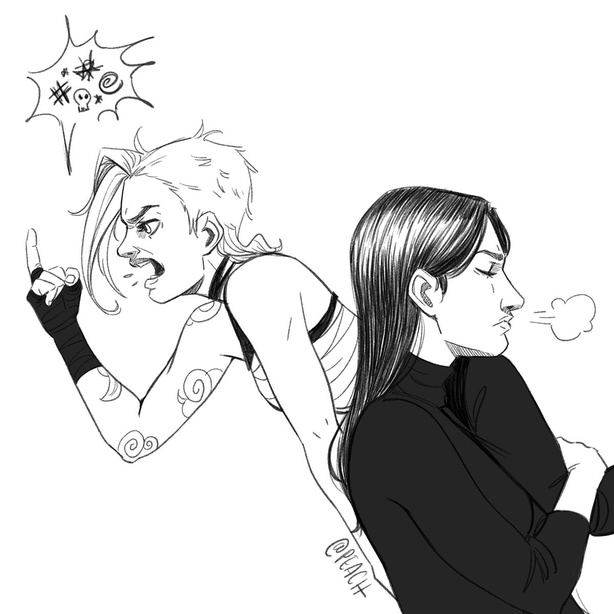 Bluecxmplex requested “Caitlyn and Jinx doing anything at all” so here’s Caitlyn getting Jinx out of (more) trouble.