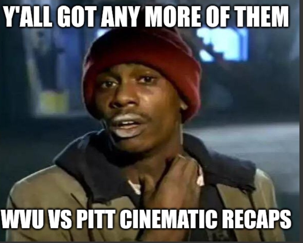 smokingmusket's tweet photo. .@WVUfootball https://t.co/6IFhJabXRd