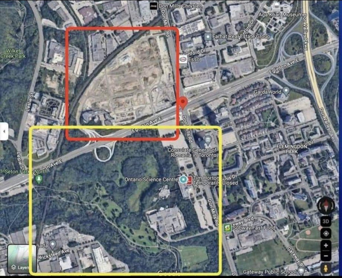😂

Right after DeGasperis closed on the site adjacent to the Science Centre, Doug extended the Ontario Line to the "Science Centre".

It was always a bait and switch. 

The stop is to increase the value of DeGasperis' development. 

It runs right to the casino at Ontario Place.