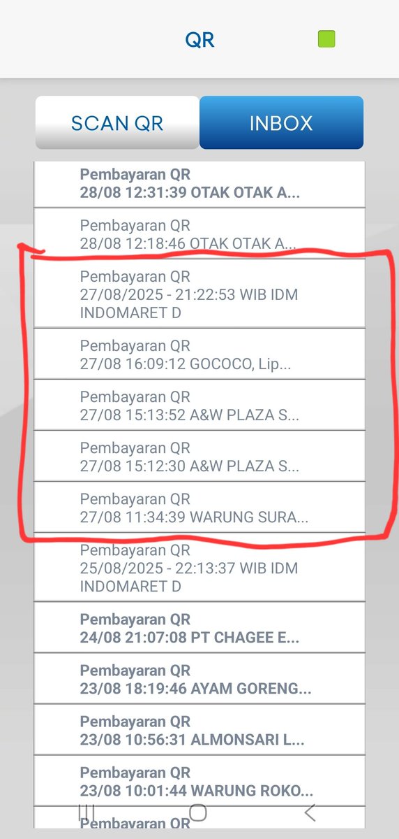 hani_yasmine's tweet photo. Pdl jelas2 trxnya gagal krn uang saya sdh kepotong, di cek mutasi trx berhasil, tp di inbox qr gk ada! @HaloBCA (4) https://t.co/U1KtWQ1Cn3
