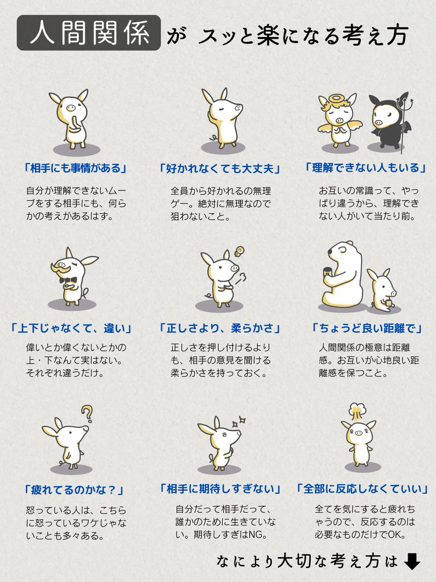 garagelitey's tweet photo. 人間関係が、スッと楽になる考え方です。 https://t.co/OVevTOyZMj