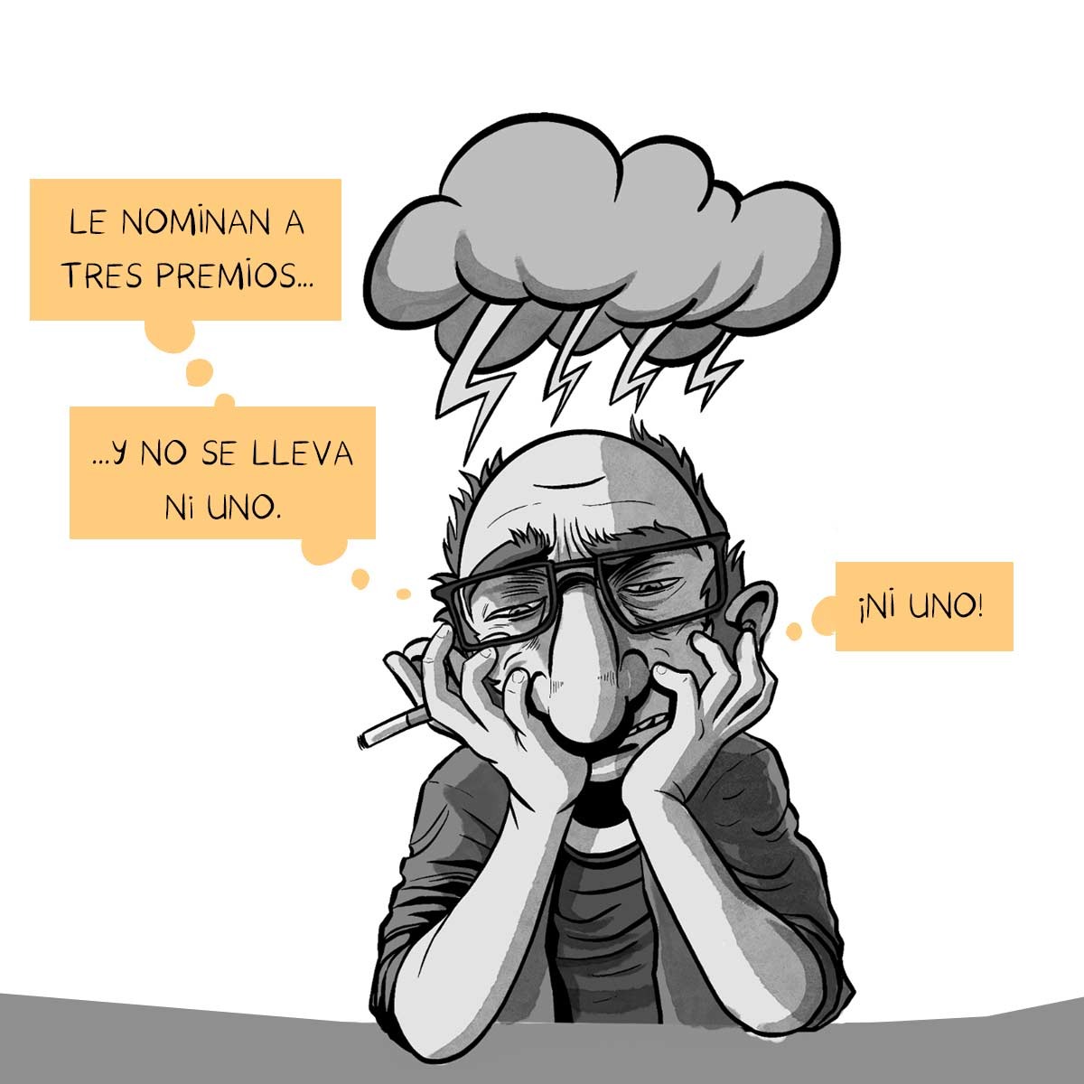Aunque Jacinto no comparta mi felicidad... Es una pasada aparecer en las tres categorías, al lado de lxs mejores del año. Para ser un novato no está nada mal. Ah y felicidades a <a href="/canyissa/">Jordi Canyissà</a> que ese sí que se lo ha llevado!