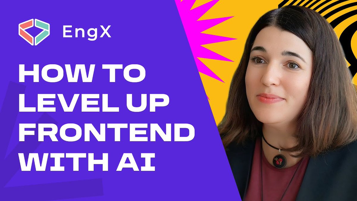 Just dropped new video about AI in Frontend Engineering: youtube.com/watch?v=X0a3oe…