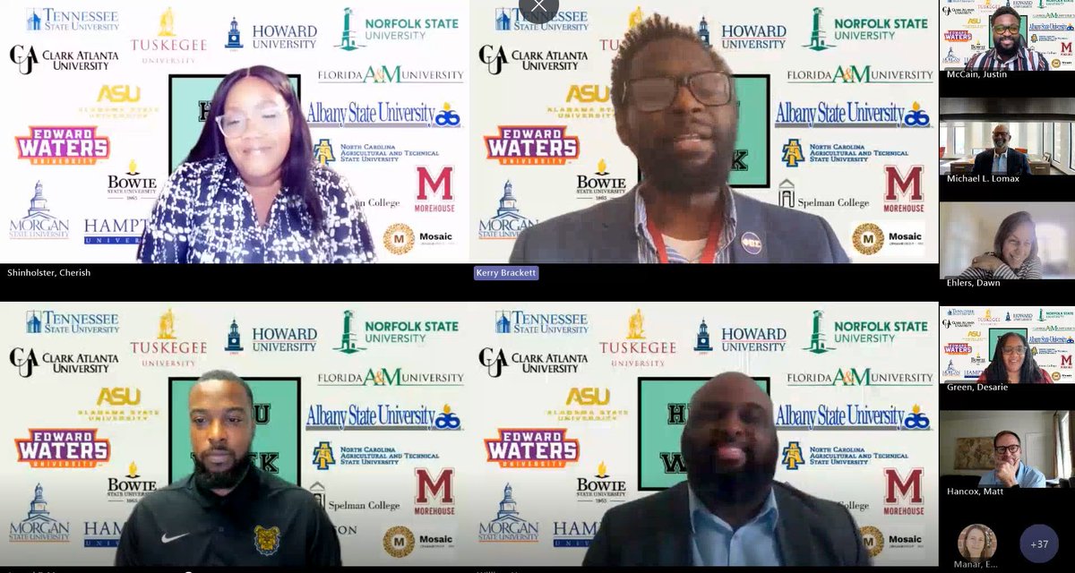 CengageLearning's tweet image. Last week, our Mosaic ERG’s Black Community hosted “Beyond the Yard” for #HBCUWeek, celebrating the legacy of HBCUs in education, culture &amp;amp; workforce equity. Panelists shared how HBCUs foster excellence, leadership &amp;amp; year-round corporate partnerships.