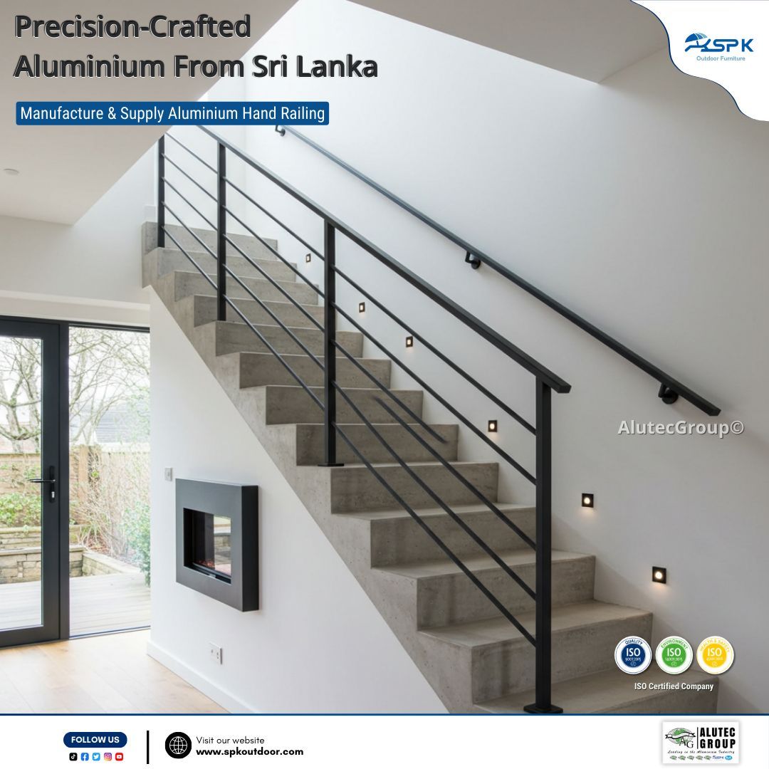 AlutecGroup's tweet image. Precision-Crafted Aluminium From Sri Lanka 🇱🇰✨
Strong support, sleek design—Alutec aluminium handrails are built to blend safety with style. 📱 Call 076 138 7452  to upgrade today! #Alutec #AluminumHandrails