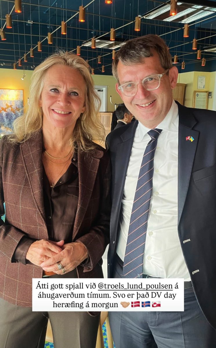 Close cooperation between #Iceland and Kingdom of #Denmark in the #Arctic. Training exercise with NATO allies in #Greenland. <a href="/Forsvarsmin/">Forsvarsministeriet/Danish MoD</a> <a href="/thorgkatrin/">Þorgerður Katrín Gunnarsdóttir</a> <a href="/troelslundp/">Troels Lund Poulsen</a>