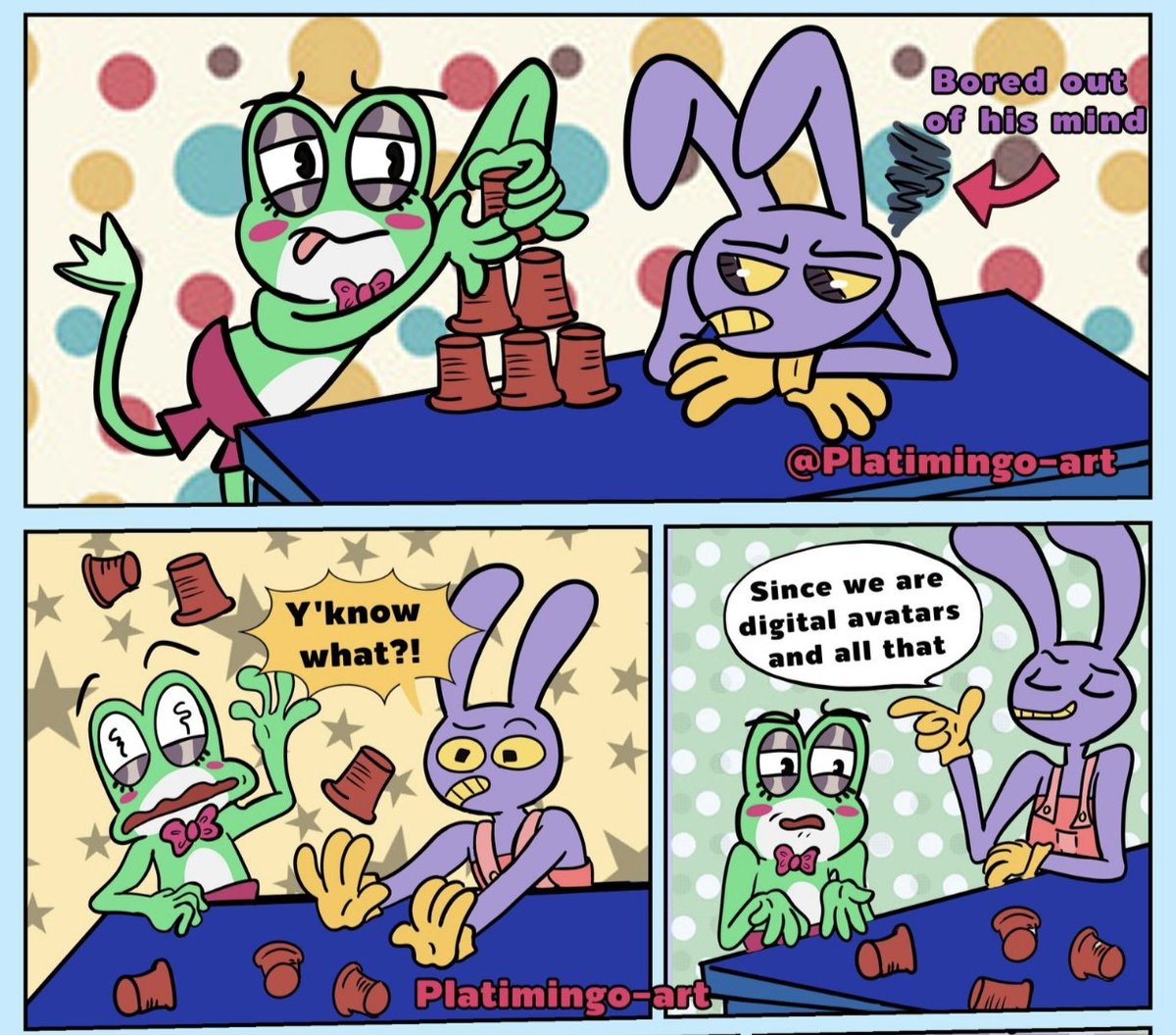 Jax Bit I ADORE this dynamic between Jax and ribbit Just trying to pass off ...