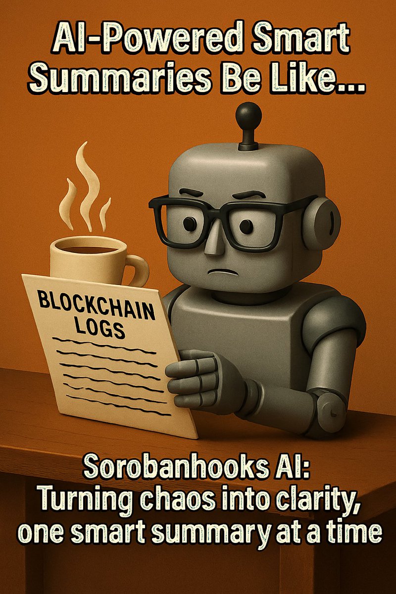 sorobanhooks's tweet image. SorobanHooks doesn’t just summarize it makes sense of the mess. Sharp reads. Zero fluff.All clarity.

#SorobanHooks #AI