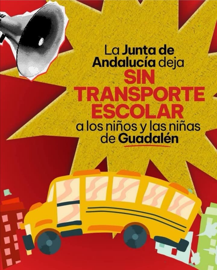 Los recortes en la España Vaciada. Cierran escuelas. Los niños de Guadalen (Jaén) tienen que trasladarse a otras localidades y no tienen transporte escolar.  Siempre el recorte va por los más débiles. ¿Esto es PROTEGER la infancia? <a href="/iceber_bullying/">El iceberg del bullying</a>