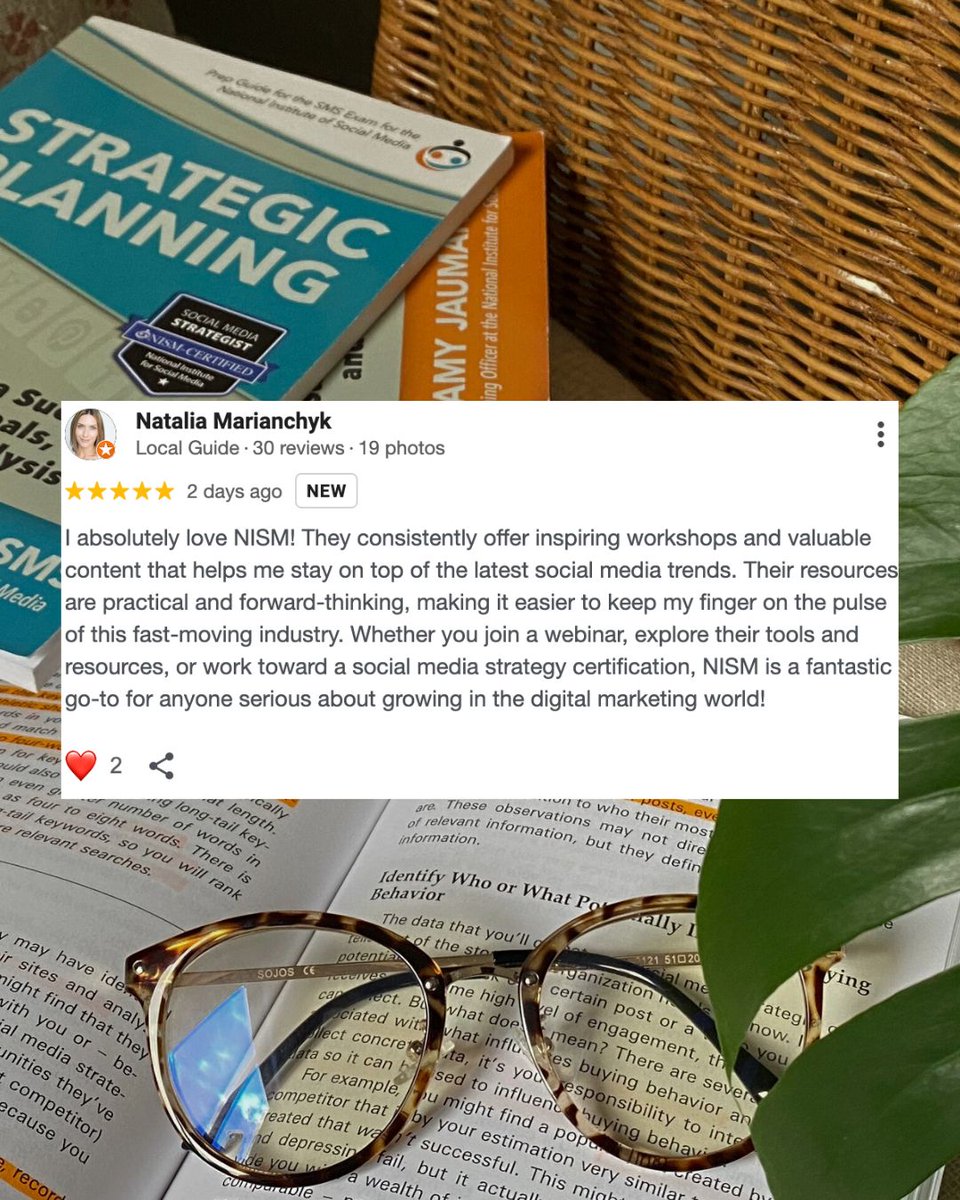 nismonline's tweet image. We’re so grateful for kind words like this. They truly fill our cup and remind us why we love bringing new experts, fresh topics, and practical resources to those growing in the world of social media and digital marketing. 🧡 

#NISM #SocialMediaStrategy #KindWords