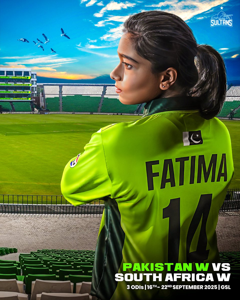 Best of luck to the Pakistan Women’s Team for the ODI series against South Africa! 🇵🇰 

May this series sharpen your blades for the World Cup battle ahead! 👊