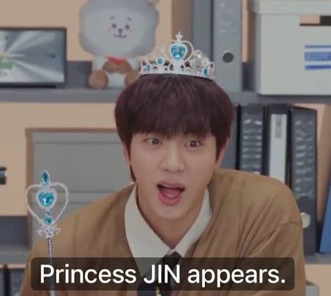 Jin dijo: solo hay una princesa en BTS y soy yo