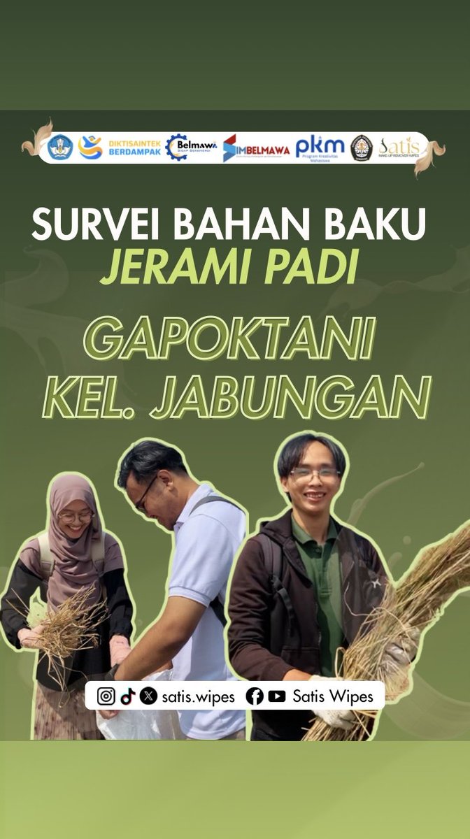 satiswipes's tweet photo. Hallo, Wipers 🌿
Kali ini tim Satis turun langsung ke area pertanian Kelompok Tani RW III, Jabungan.
Nggak cuma jalan-jalan... kita ngapain? https://t.co/iAmkk3O1wg