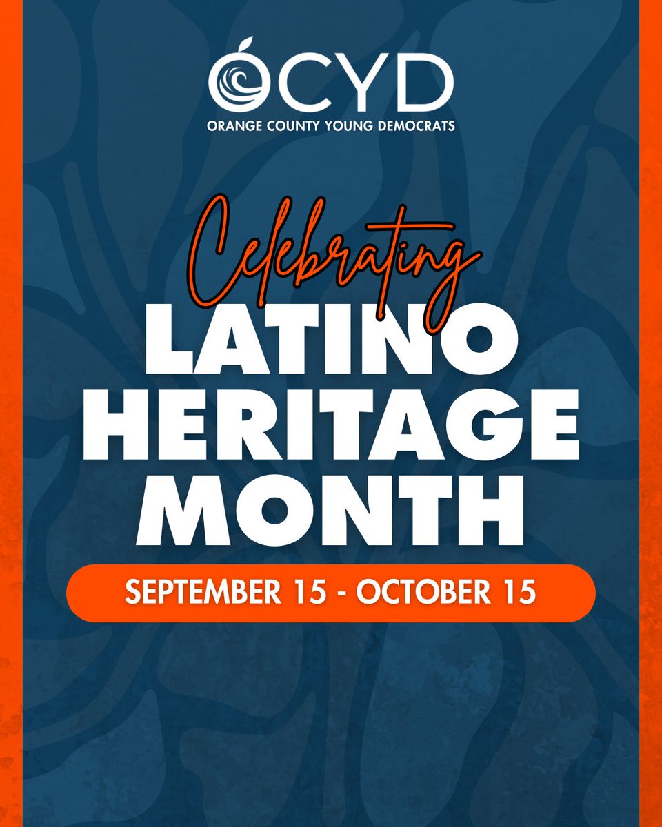 Happy #LatinoHeritageMonth! OCYD is proud to celebrate the rich culture, history, and contributions of our Latino communities. 

From art and music to activism and leadership, this month is a reminder of the impact and resilience of our Latino communities here in OC and beyond ❤️