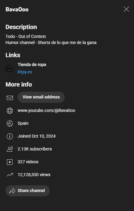 Bava0oo's tweet photo. Pues bueno...
Experimento fallido, me retiraron el partner de YouTube de Bava0oo temporalmente, pero hace 2 días me comunicaron que lo retirarían definitivamente.

Como prometí voy a subir contenido hasta que llegue al año completo (10 de octubre)

+👇 https://t.co/ZwMFr90ifb