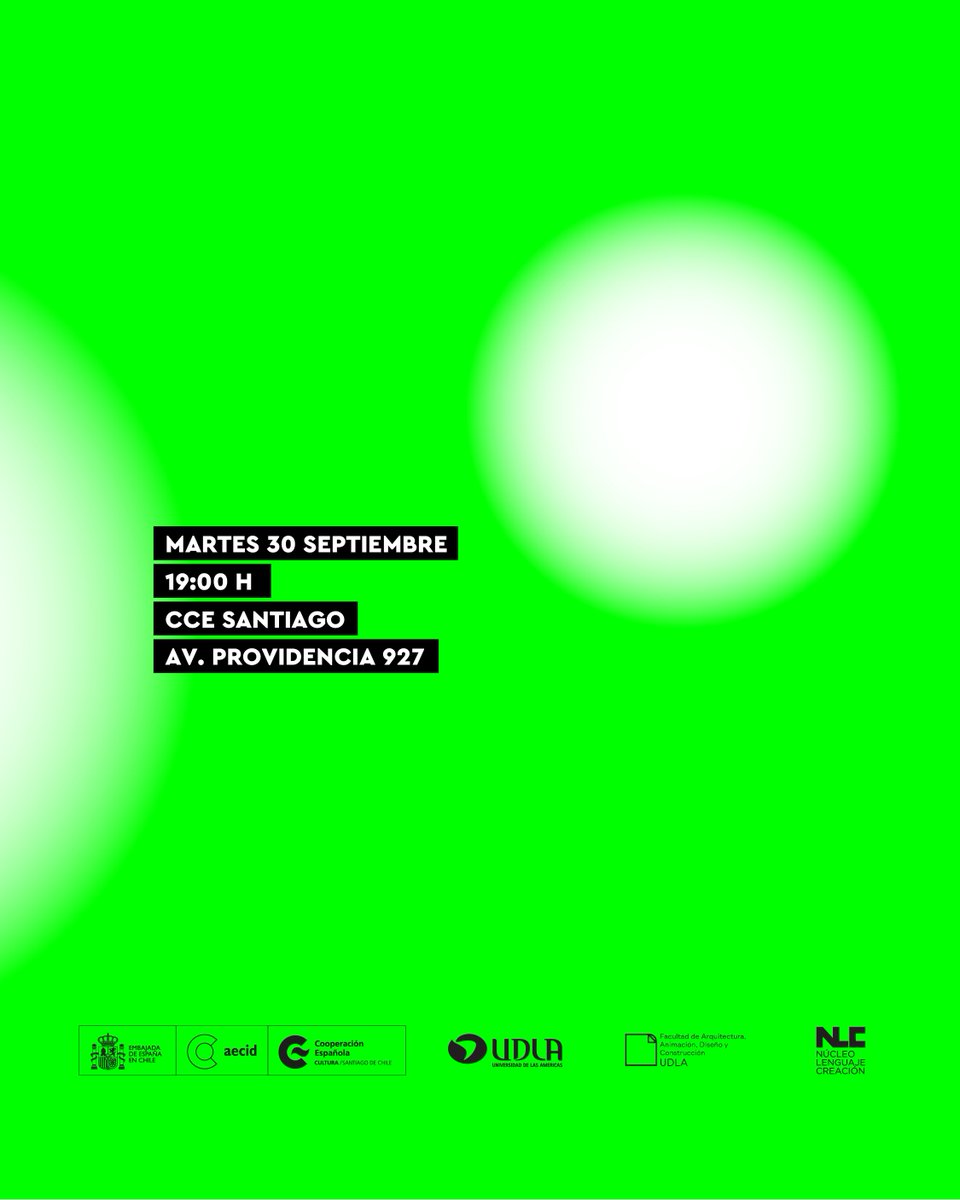 Exposición Ensamblajes naturo culturales

Crisis climática, tecnología y sociedad se cruzan en una muestra pensada para conectar ideas, mundos y existencias.

📆 Inauguración el 30 de septiembre
⏰ 19:30 h
📍 Providencia 927
🎟️Entrada liberada
<a href="/UDLA_CL/">UDLAChile</a> 
👉aecid.es/web/cc-santiag…