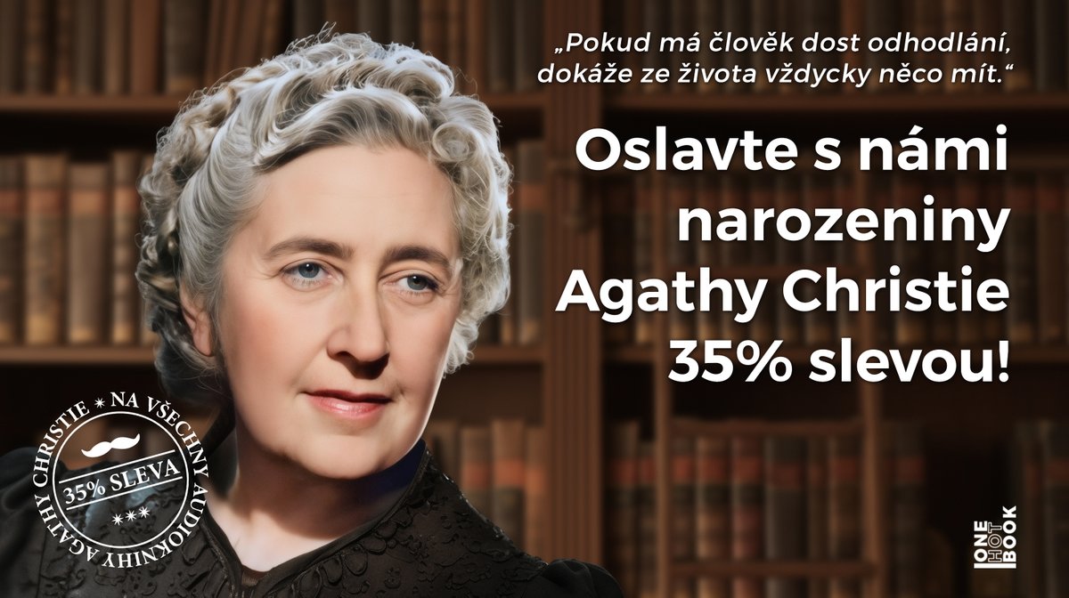 Známe ji pod různými jmény, nejlépe však díky jejím knihám podepsaným jako Agatha Christie, dnes by jí bylo 135 let! Chybí vám ještě některé z jejích příběhů? Nyní jsou s kódem CHRISTIE35 s 35% slevou! 

onehotbook.cz/collections/ag…

#OneHotBook #AgathaChristie