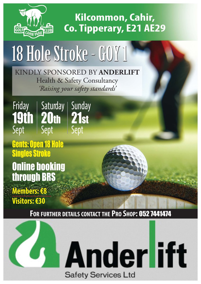 A date for the diary 🙏 ⛳