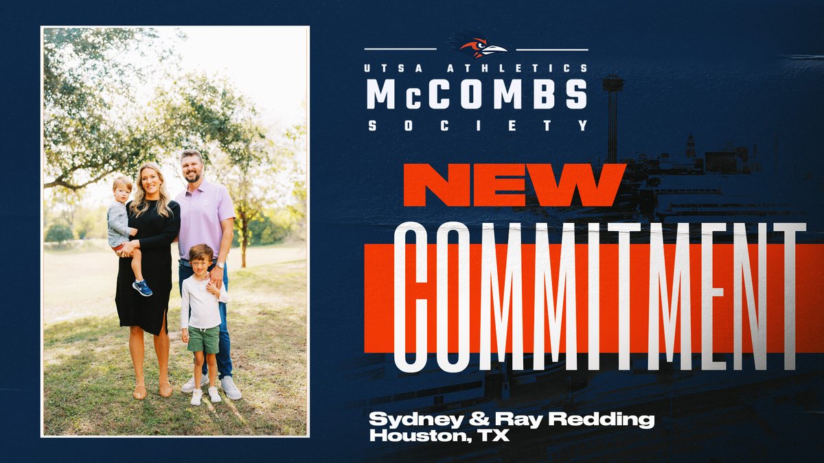 UTSARAF's tweet image. Today we recognize Sydney &amp;amp; Ray Redding!⭐️

Ray is a former pitcher for UTSA &amp;amp; is a steadfast supporter of the program. The Reddings recently made a gift for the construction of the Baseball Development Center.

Thank you for making a lasting impact!💙🧡
#BirdsUp🤙
#McCombsMonday
