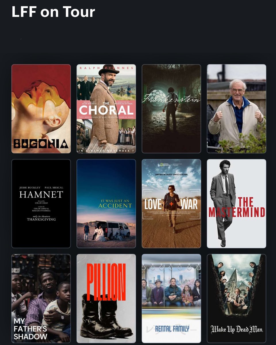 #LFF isn't just in London!

Explore our partner venues' lineups and enjoy the BFI London Film Festival around the UK theb.fi/3R1Y0IT